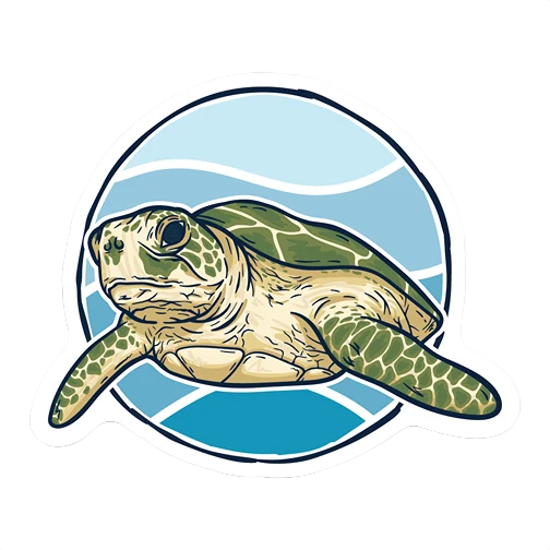 Durable Stickers Northwest Sea Turtle Sticker Safe