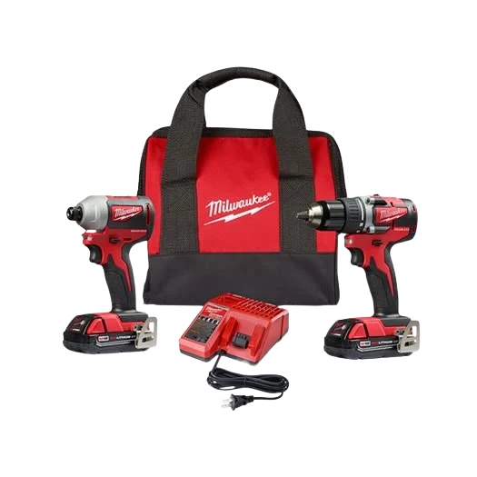 Detailed Milwaukee M18™ Compact Brushless 2-Tool Combo Kit Premium Material