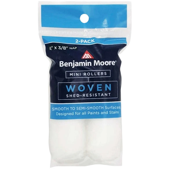 Specialty Benjamin Moore 4-In. Woven Mini Roller Cover with 3 8-In. Nap 2-Pack Green