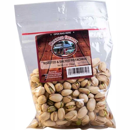 Dependable Backroad Country Roasted Salted Shelled Pistachios 7 oz. Authentic