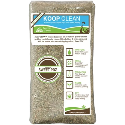 Fine Crafted Lucerne Farms Koop Clean Hay Straw Bedding 30 lb. Elite