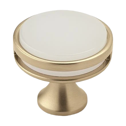 High-Quality Amerock Oberon Golden Champagne Frosted Knob 1-3 8 in. Premium