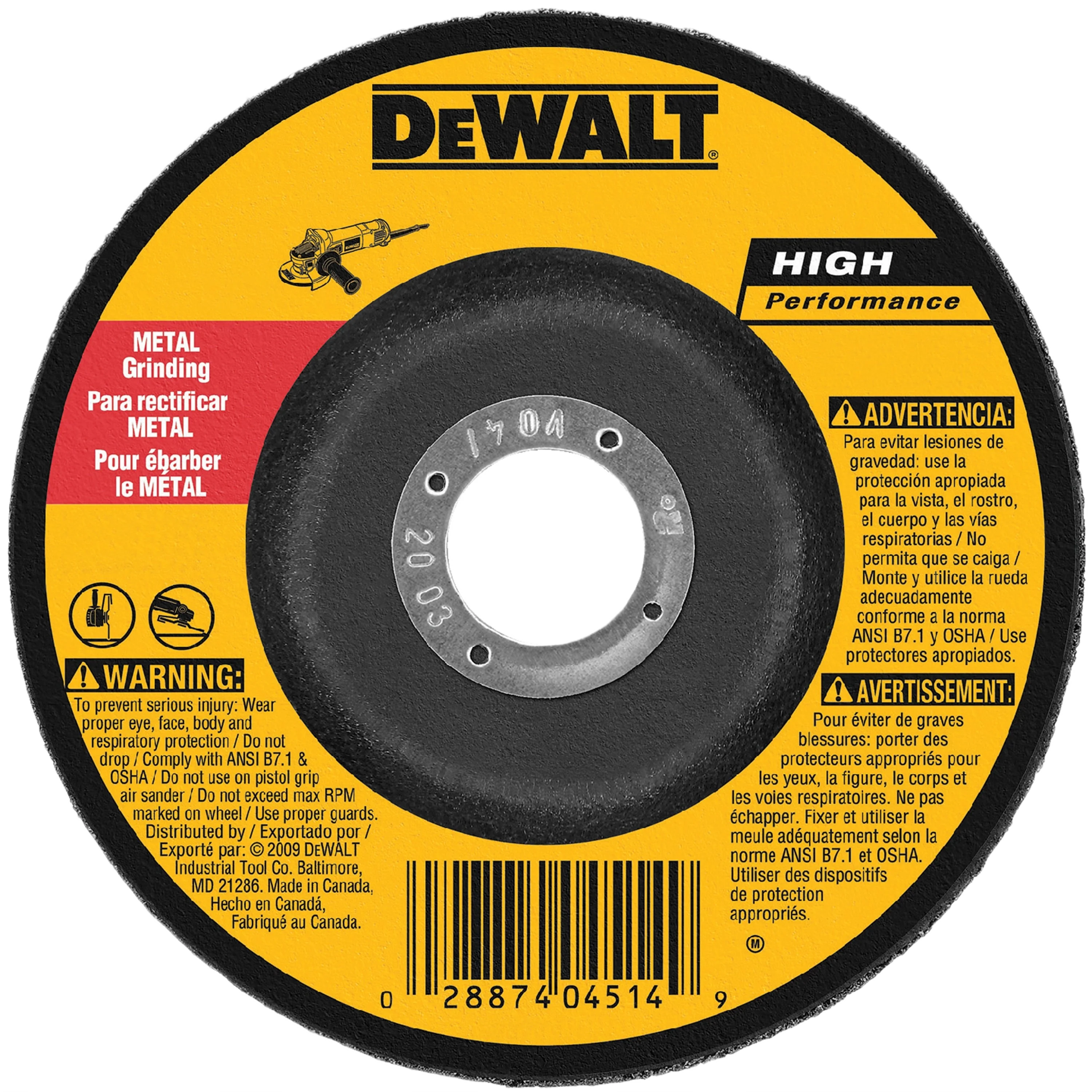 Environmentally Friendly DEWALT 6 x 1 4 x 7 8 Metal Grinding Wheel Luxury