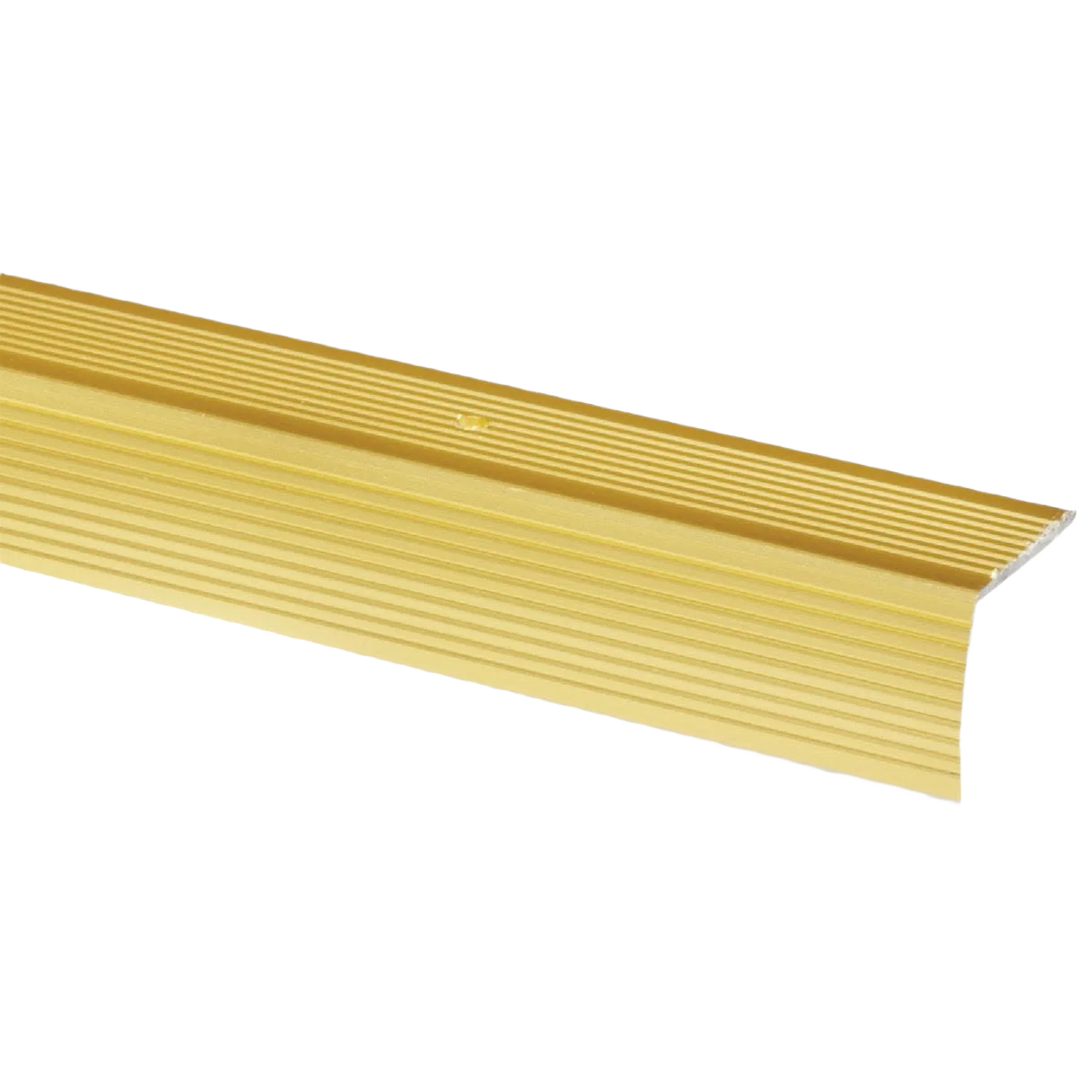 Recyclable M-D Satin Brass Aluminum Stairnose 1-1 8 In. W x 72 In. L Sustainable