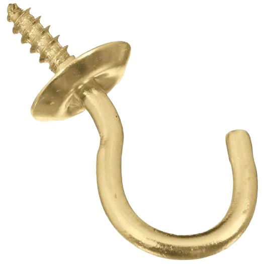 Crafted National Hardware 3 4 Screw in Cup Hook 50 Count Contemporary