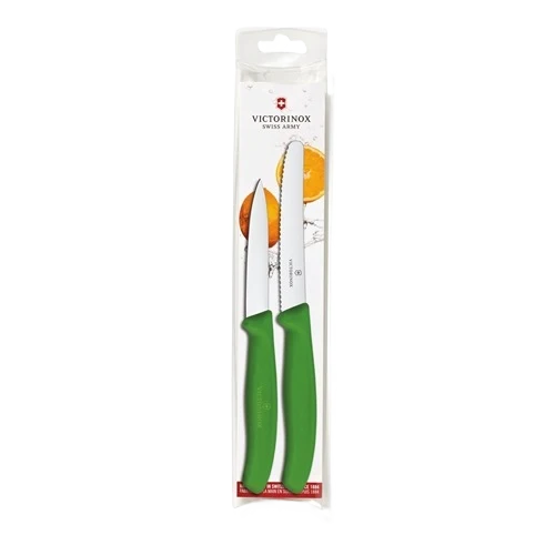 Elite Victorinox Swiss Army Classic 2-Piece Kitchen Prep Set Green Long-Lasting