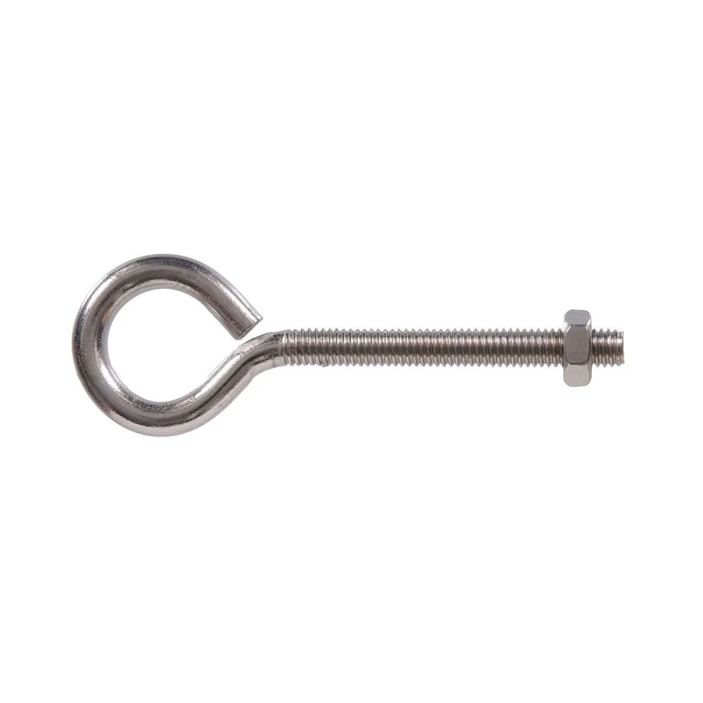Comfortable Hillman 1 4-20 x 4 In. Stainless Steel Eye Bolt with Hex Nut Verified