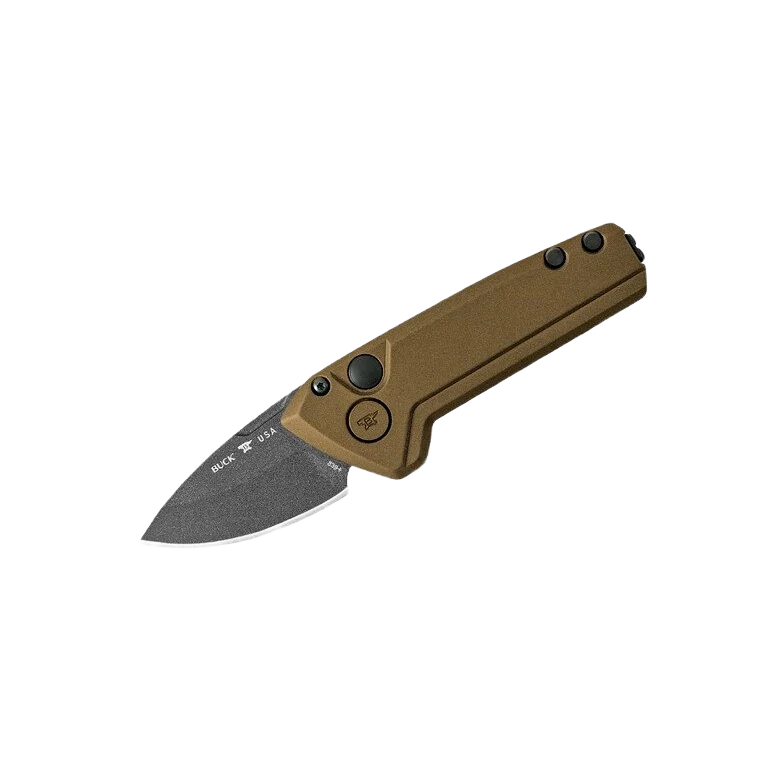 Certified Buck Knives Mini Deploy Bronze Auto Knife User-Friendly