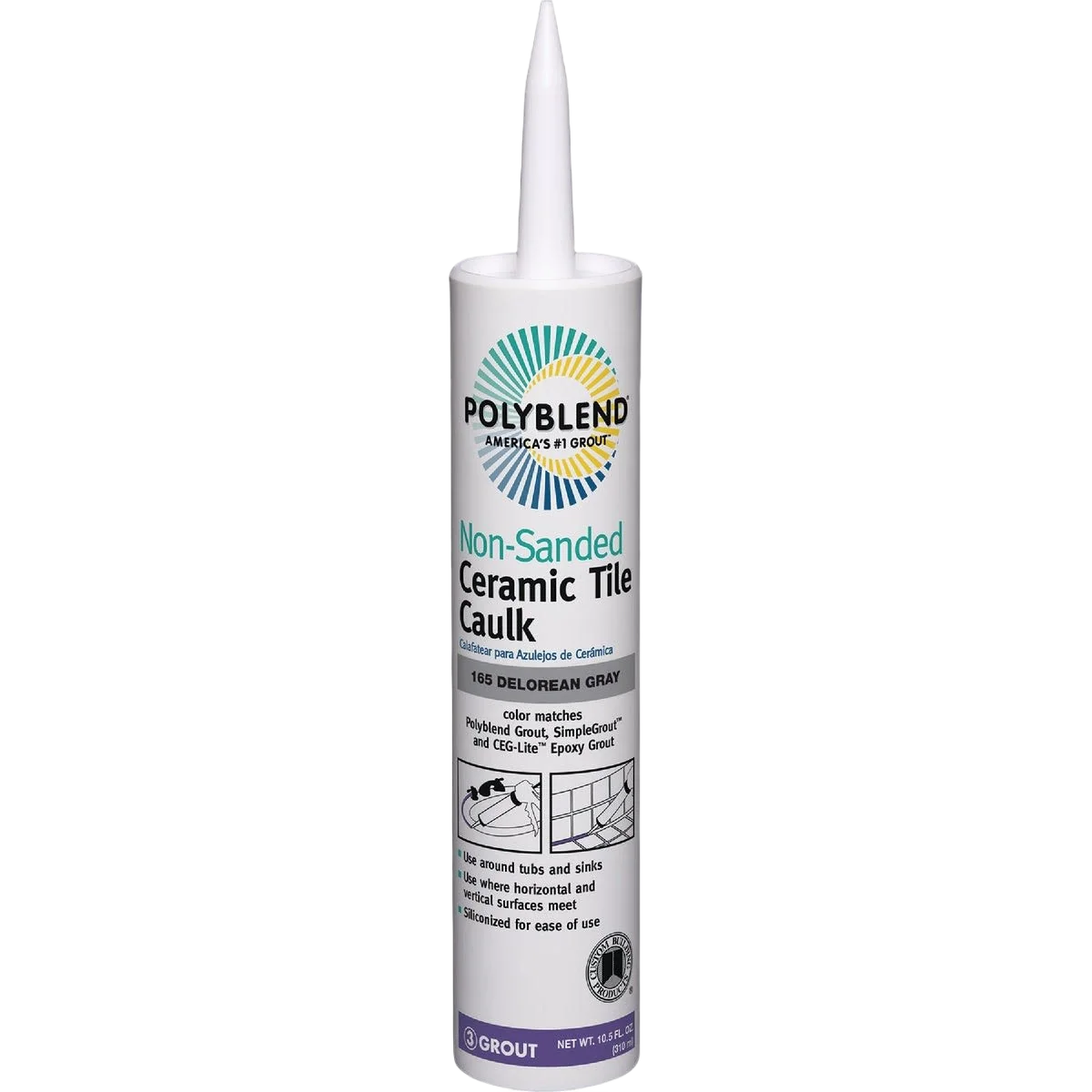 Optimized Polyblend Ceramic Tile Caulk Relaxed