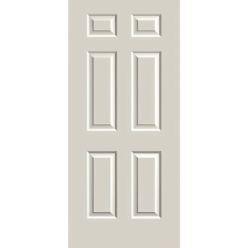 High-Grade Therma-Tru Traditions 32 x 80 6-Panel Steel Entry Door Right Handed Knob First-Class