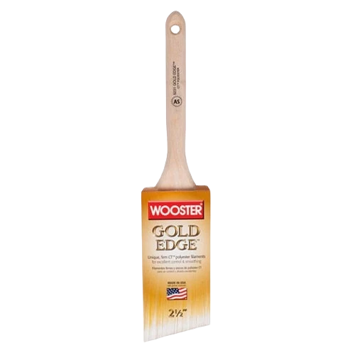 Carefully Designed Wooster Brush 1-1 2 in. Gold Edge Angle Sash Brush Refined