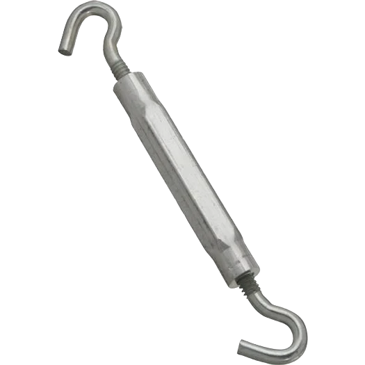 Traditional National Hardware 3 16 x 5-1 2 Zinc Hook Turnbuckle Durable