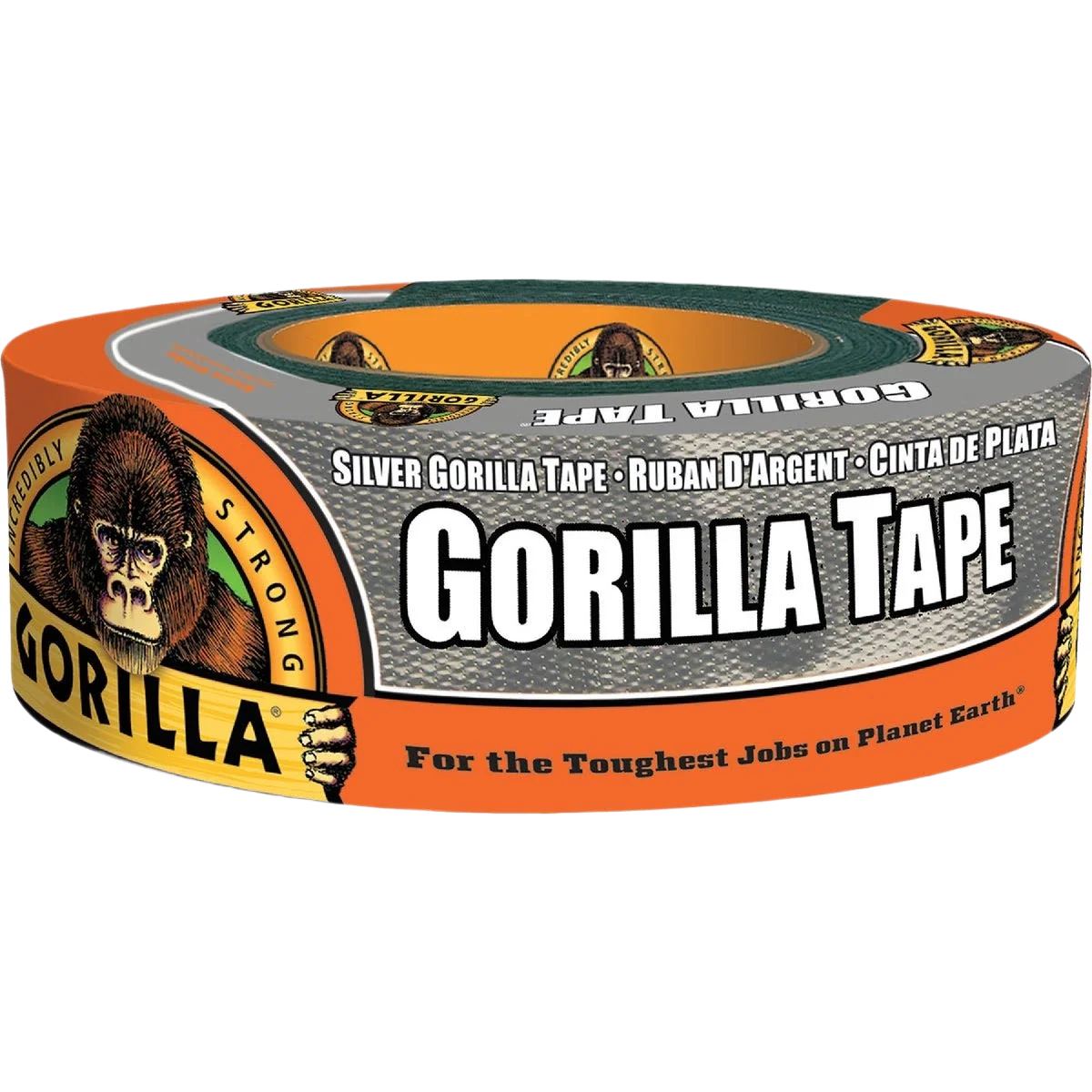 Minimalist Gorilla To Go Silver Heavy-Duty Duct Tape 1.88 in. x 35 yd. Recyclable