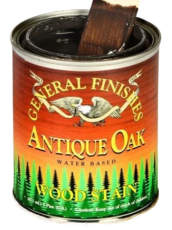 Consistent General Finishes Antique Oak Water Based Wood Stain 1 Pint Solid
