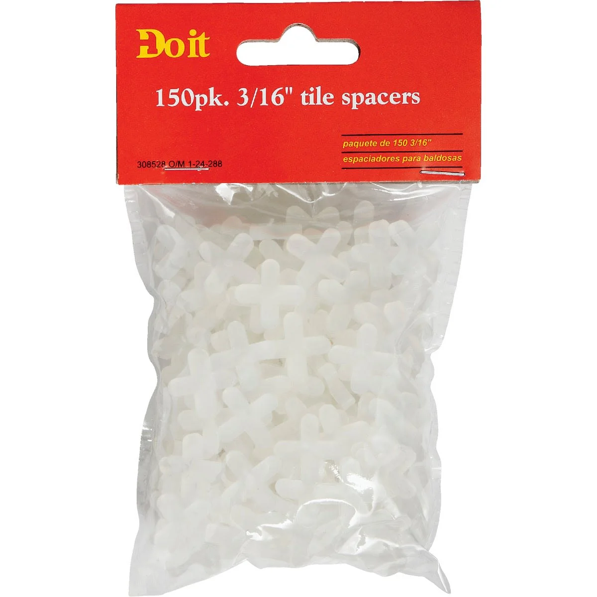 Excellent Do it 3 16 in. White Hard Tile Spacers 150-Pack First-Class