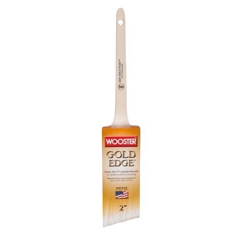 Casual Wooster Brush 2 in. Gold Edge Thin Angle Sash Brush Carefully Designed