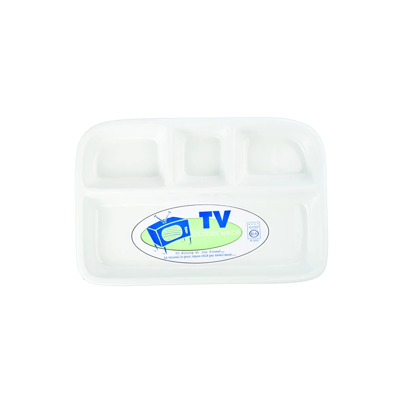 Exclusive BIA Cordon Bleu White TV Dinner Tray 8 x 12 in. Reusable