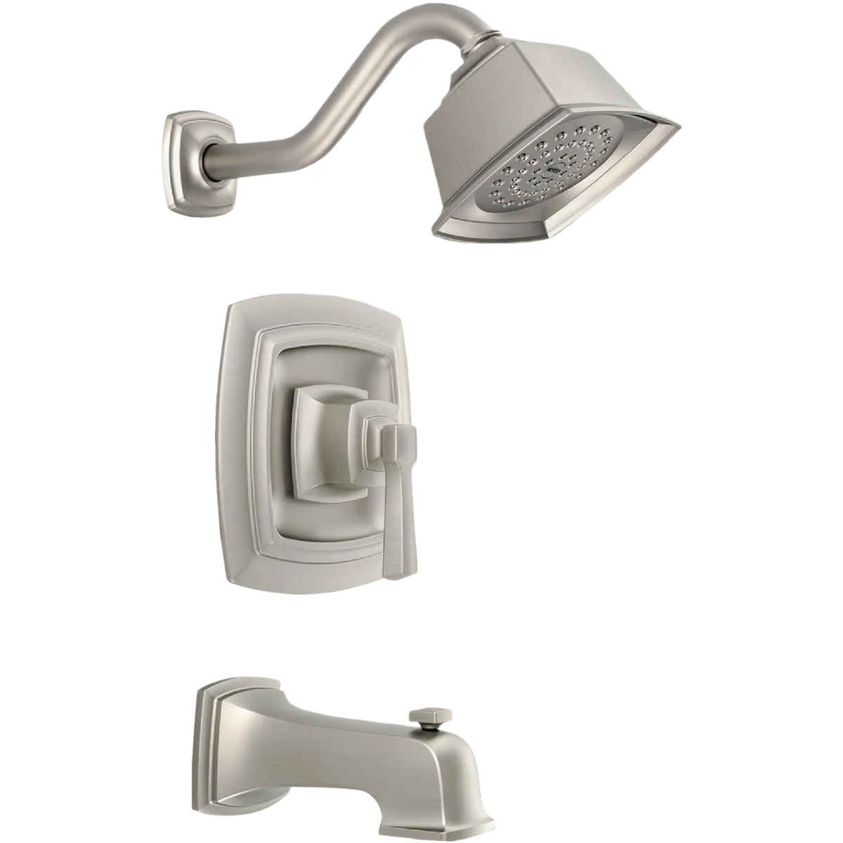 Refined Moen Boardwalk Brushed Nickel Tub Shower Trim Official