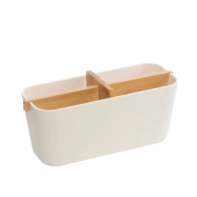 Safe Moda Stowe White Bamboo Organizer Quality