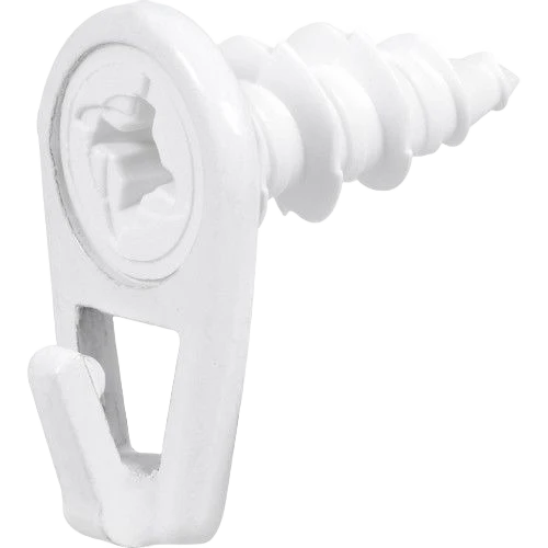 Classic Hillman 6 Small White Nylon Picture Hook Powerful