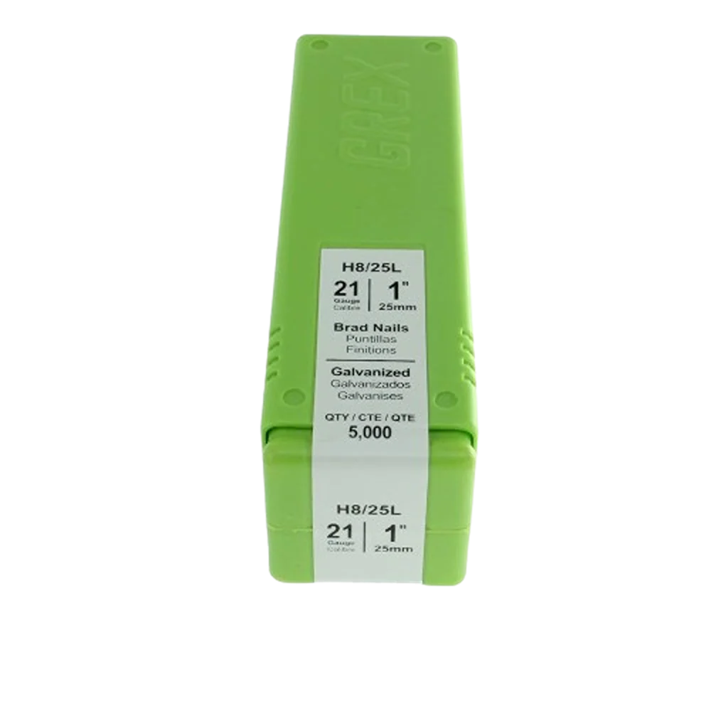 High-Performance Grex 21 Gauge Brads - 1 in. - 5M Sophisticated