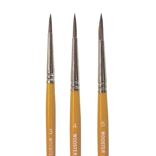 Sophisticated Wooster 4 Water Color Pointed Artist Brush -Camel Hair Relaxed