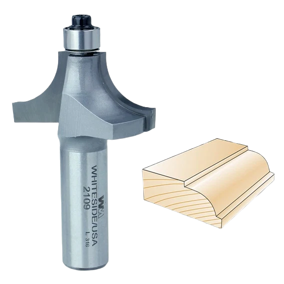 Durable Whiteside Beading Bit 1 2 in. SH x 1 2 in. R Lightweight