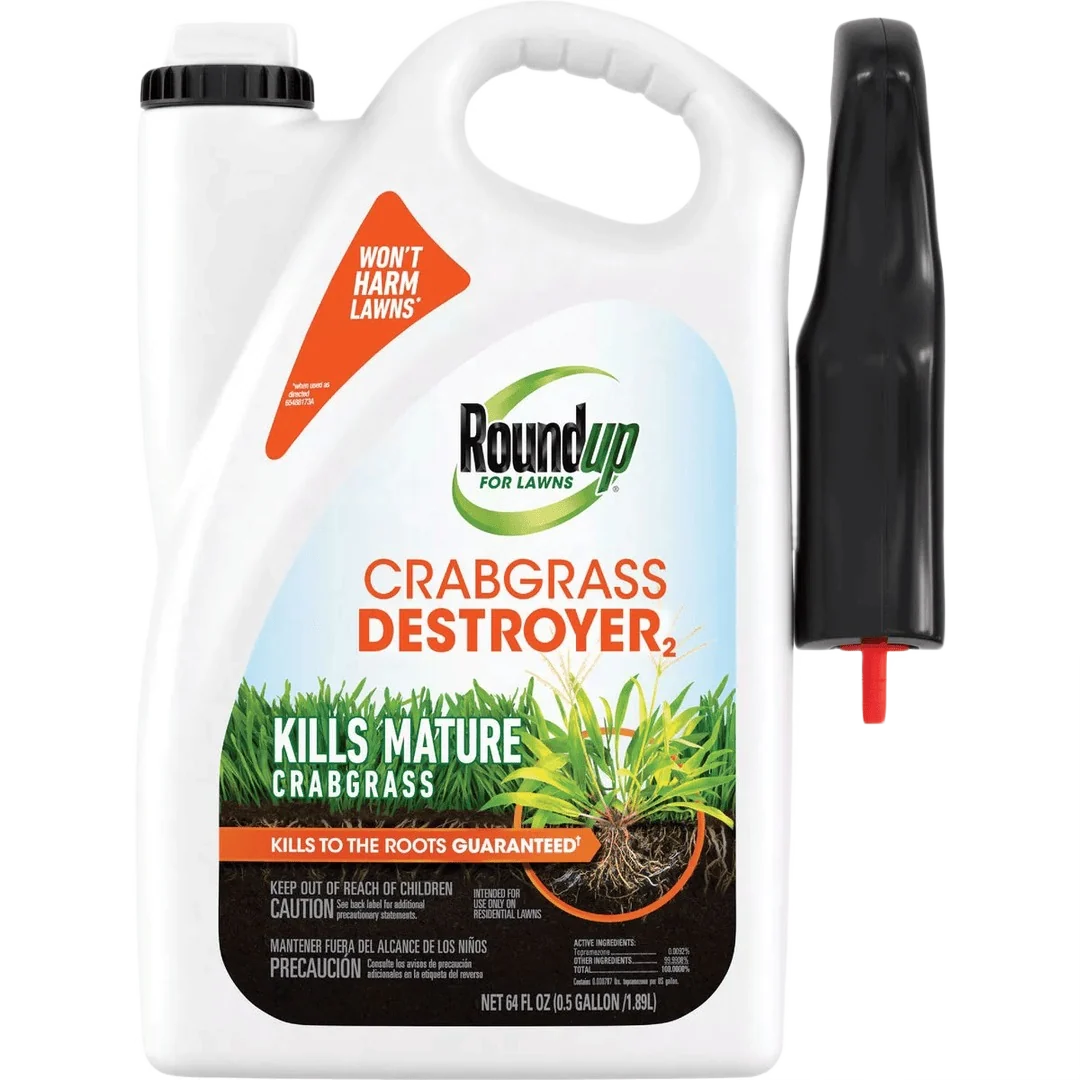 World-Class Roundup For Lawns Crabgrass Destroyer2 1 2 Gal RTU Trigger Spray Weed Killer Effective
