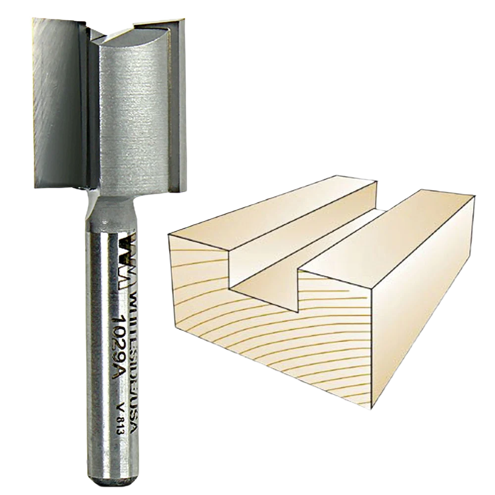 Convenient Whiteside Straight Plywood Bit 1 4 in. SH x 23 32 in. CD x 3 4 in. CL Quality