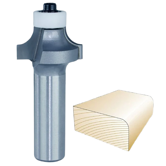 Detailed Whiteside Roundover Bit w Non-Marring Bearing 1 2 in. SH x 1 4 in. R High-Performance