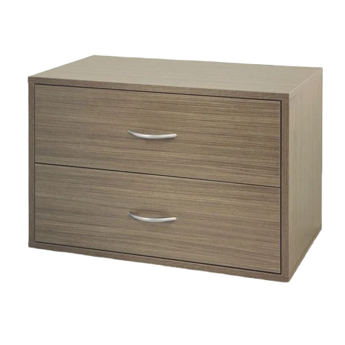 Soft domRail Driftwood O-Box with 2 Drawers Premium
