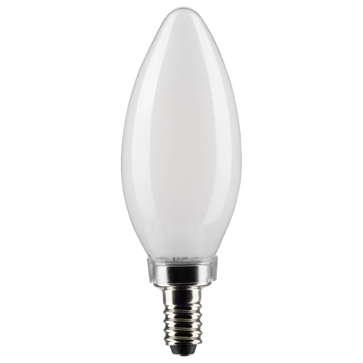 Smooth Satco 5.5 Watt B11 LED Frost Natural Candelabra Base Light Bulb Recyclable