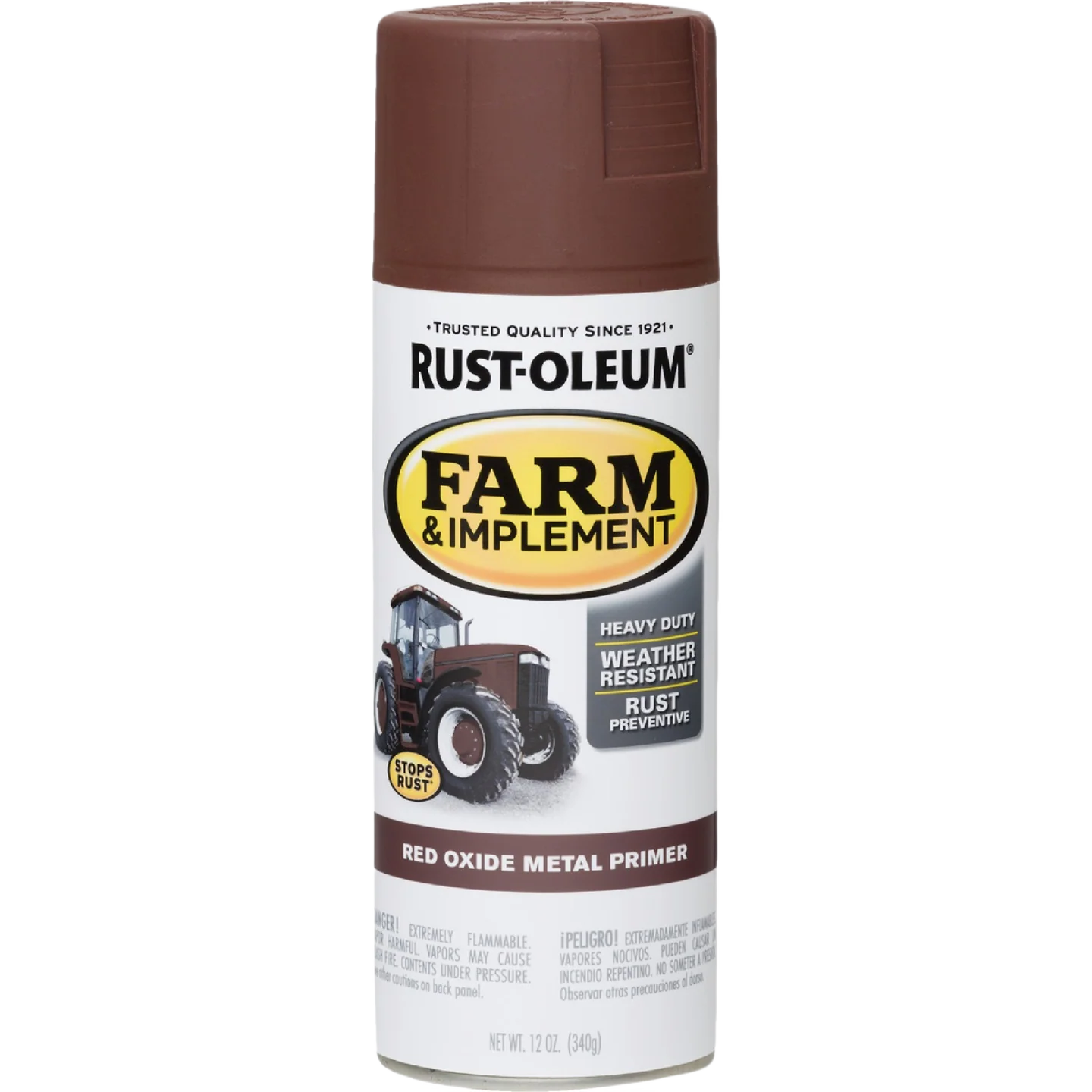 Advanced Rust-Oleum Farm Implement Red Oxide Metal Primer Spray Paint 12 oz. Smooth