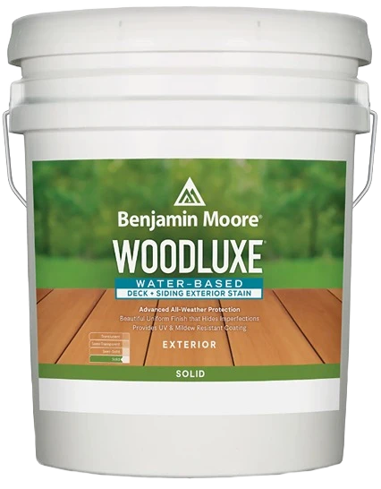 Lightweight Benjamin Moore Woodluxe Solid Stain Base 3 5 gallon Long-Lasting