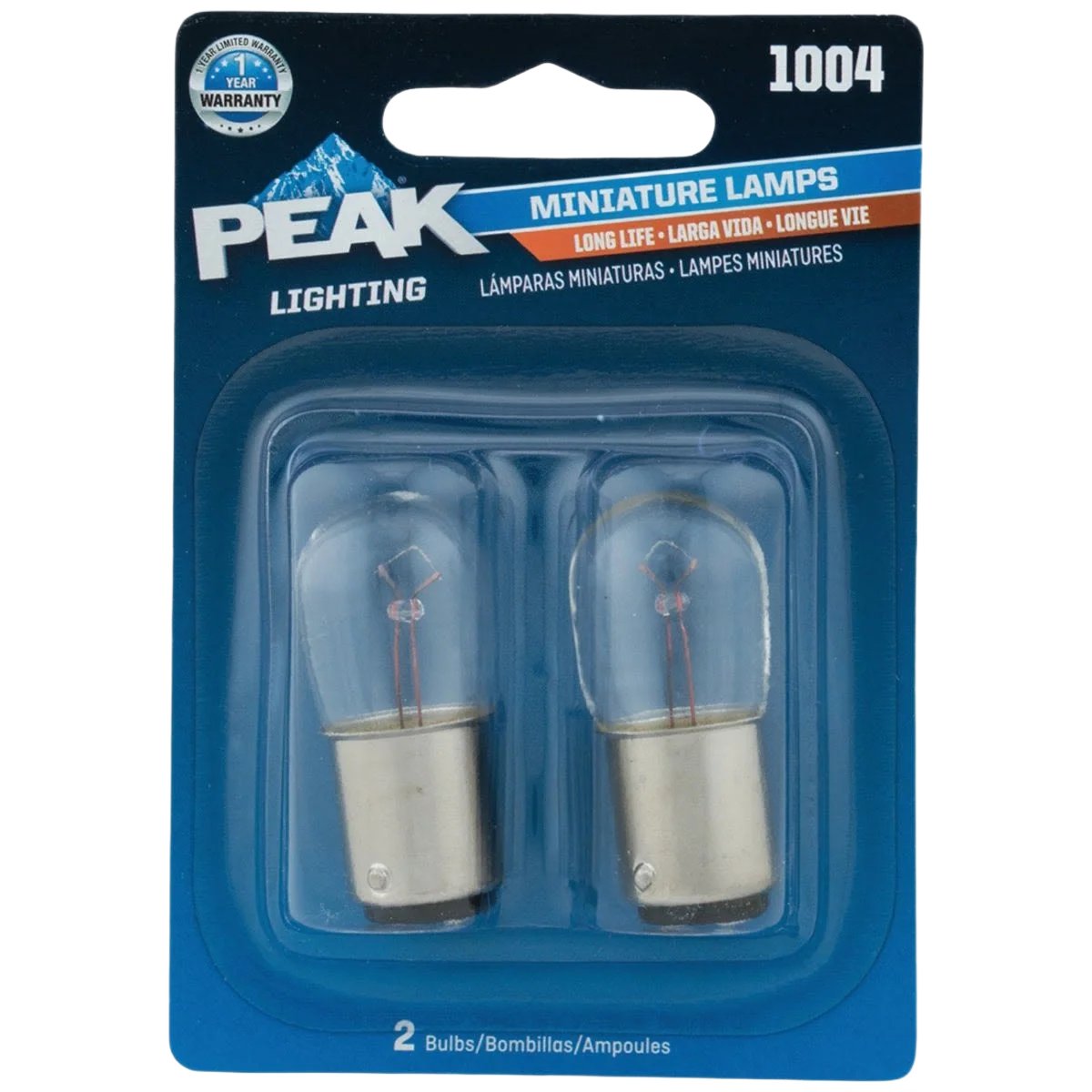 Verified PEAK 1004 12.8V Miniature Automotive Light Bulb 2-Pack Classic
