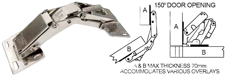 Fine Crafted Selby Furniture 150N Surface Mount Concealed Hinge Official