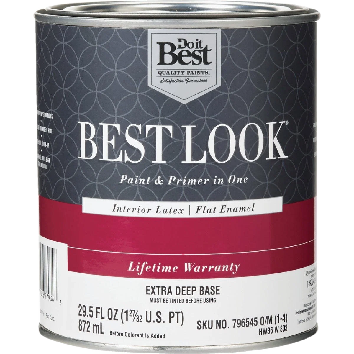 Powerful Look Extra Deep Base Interior Latex Flat Paint Primer In One 1 Quart Genuine