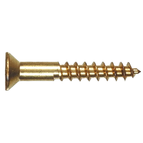 Long-Lasting Hillman Brass Flat Head Phillips Wood Screw 4 x 1 In. Smart