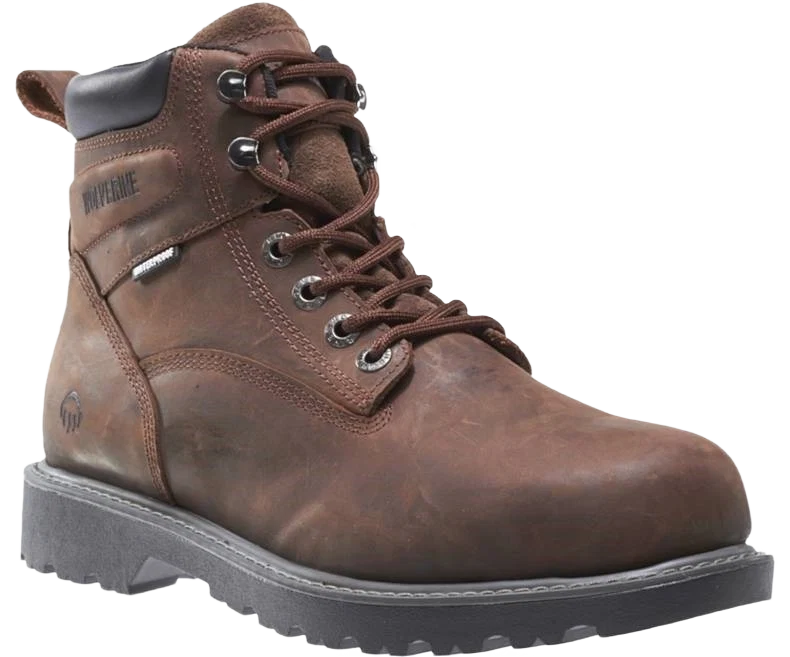 Refined Wolverine Men's Dark Brown Floorhand Waterproof Boots Size 12M Specialty