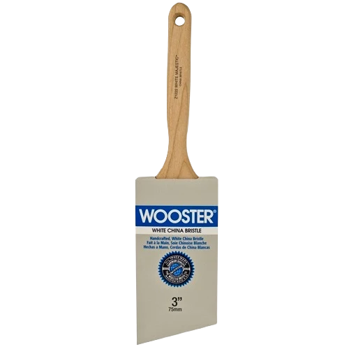Easy-to-Use Wooster 3 in. White Majestic Angle Sash Paint Brush Healthy