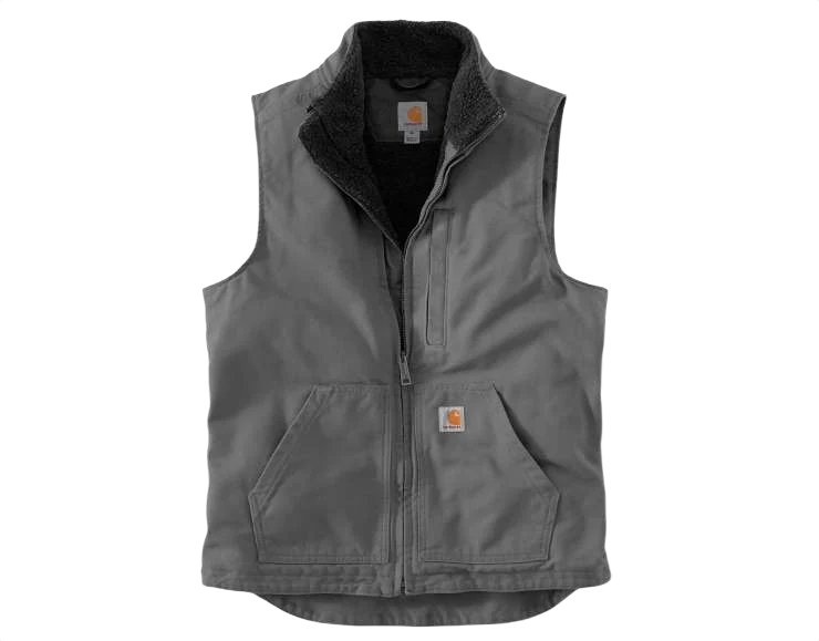 Selected Carhartt Men's Washed Duck Mock-Neck Vest Superior