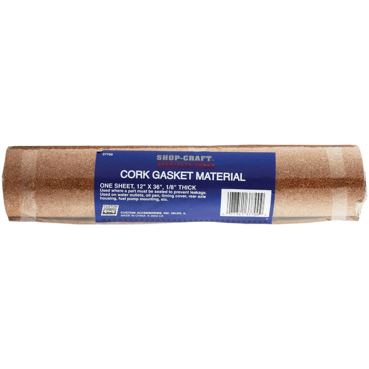 Official Custom Accessories Cork Gasket Material 12 In. W. x 36 In. L. x 1 8 In. Thick Innovative
