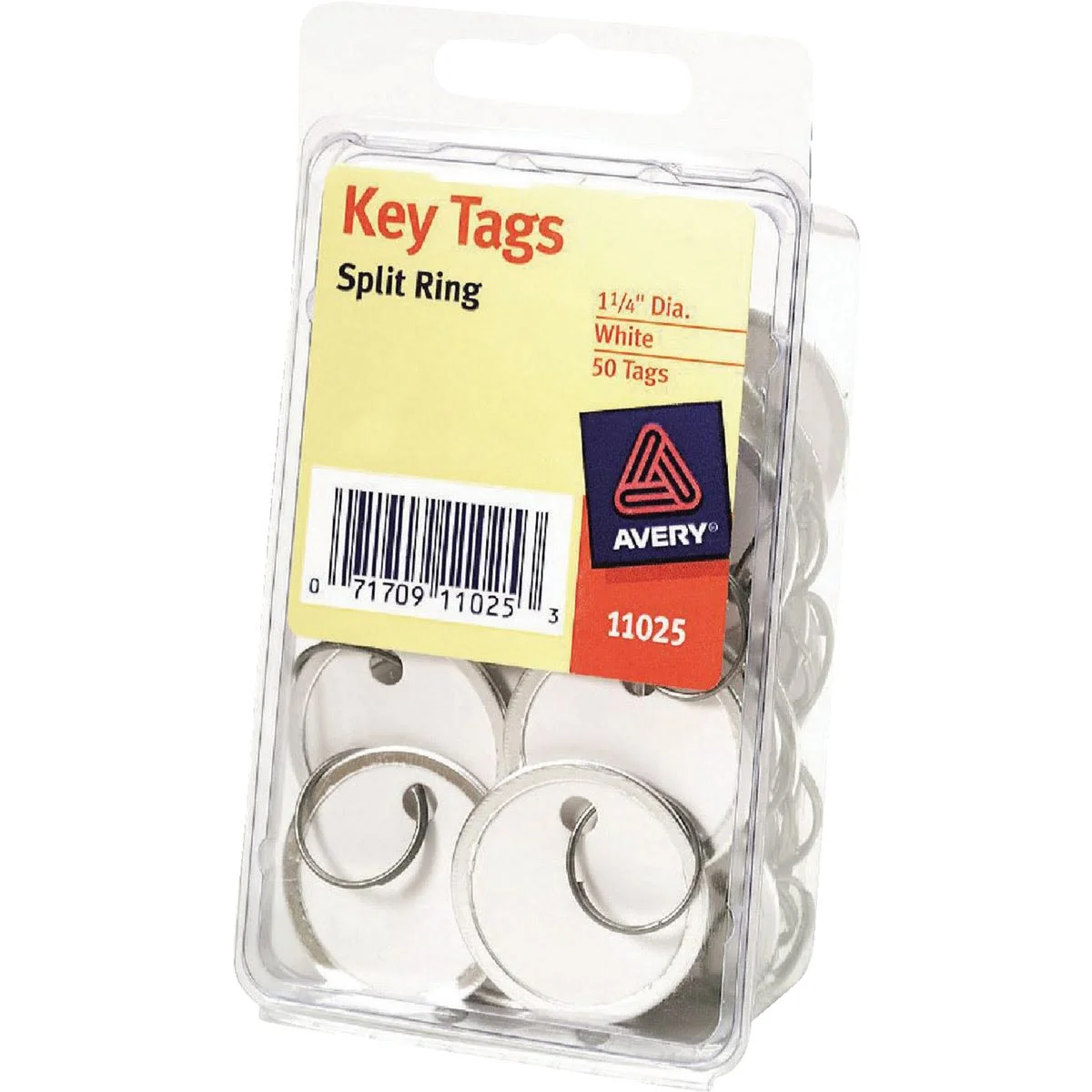 Unique Avery Round Metal Rim Key Tags 50 ct Powerful