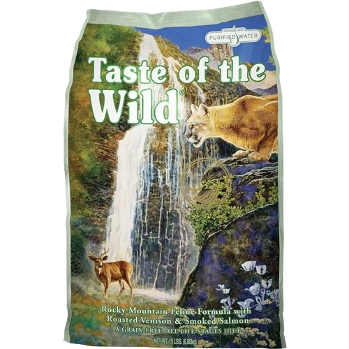 Superior Taste of The Wild Rocky Mountain Venison Smoked Salmon Dry Cat Food 5 lb. Detailed