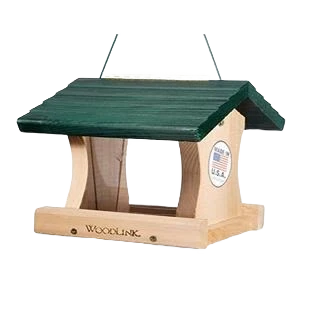 Sophisticated WoodLink Small Green Roof Cedar Garden Roof Feeder 9.5 in. Clean