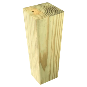 Convenient 4 x 4 in. x 12 ft.Treated Lumber - 1 Grade - KDAT Solid