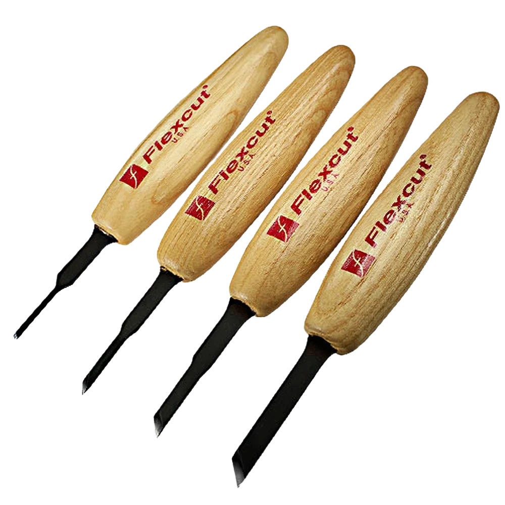 Durable Flexcut 4 Pc. Micro Skew Tool Set Expertly Made