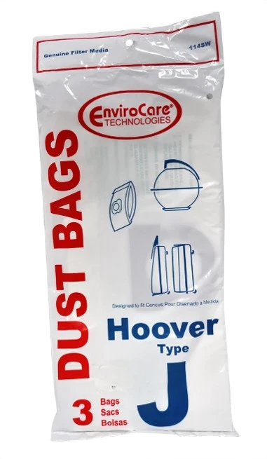 Fashionable Hoover Type J Vacuum Bag 3-Pack Reusable