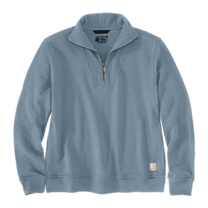 Fine Carhartt Women's 2XL Thundercloud TENCEL trade Fiber Half-Zip Sweatshirt Stylish