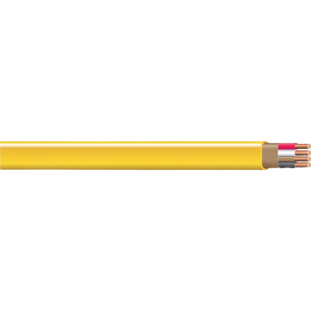 Organic Romex 250 ft. Solid Yellow 12-3 NMW G Wire Exceptional